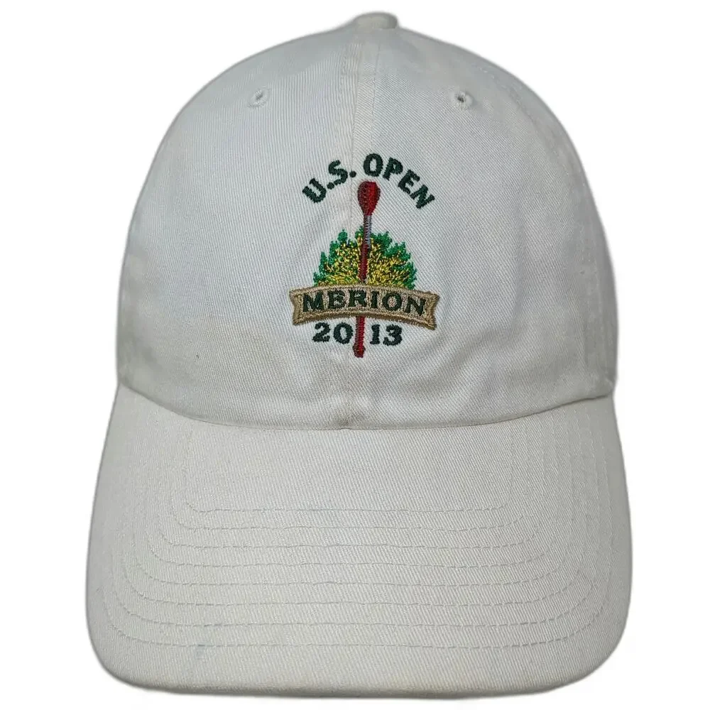 '47 Brand Baseball Cap White M Hat 2013 U.S. Open Merion Golf Club American Flag